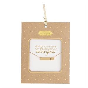 Mudpie Monogram Necklace J